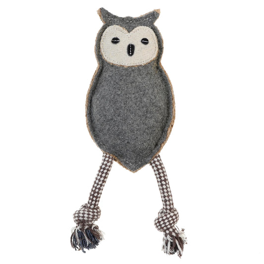 DOOG Country Tails Owl Chew Toy