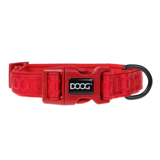 DOOG Neosport Neoprene Dog Collar, Red Small