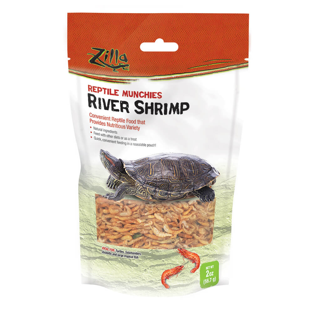 Zilla Reptile Munchies River Shrimp 2 ounces