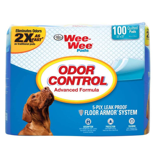 Four Paws Wee-Wee Odor Control Pads 100 count
