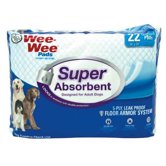 Four Paws Wee-Wee Super Absorbent Pads 22 count