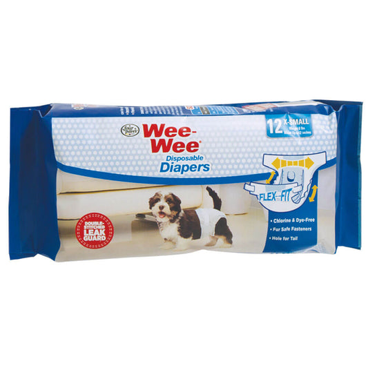 Four Paws Wee-Wee Disposable Diapers 12 pack