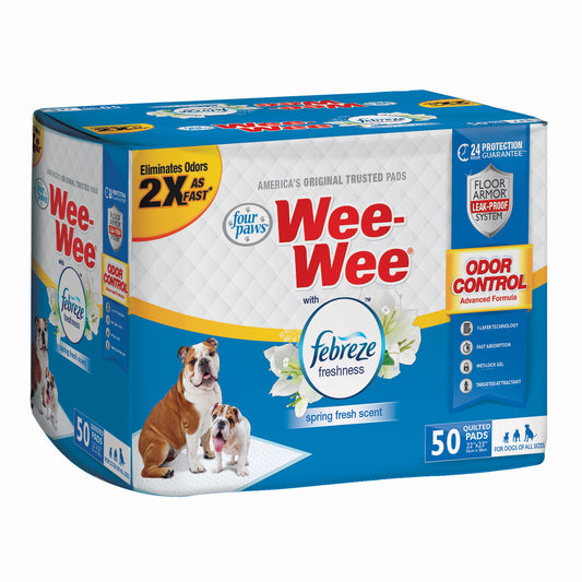 Four Paws Wee-Wee Odor Control with Febreze Freshness Pads 50 count