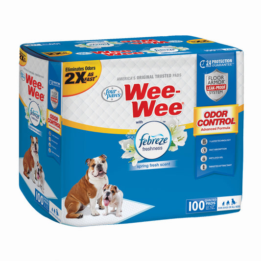 Four Paws Wee-Wee Odor Control with Febreze Freshness Pads 100 count