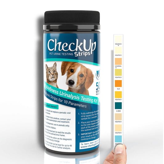Coastline Global CheckUp 10-in-1 Dog and Cat Urine Testing Strips 50 count