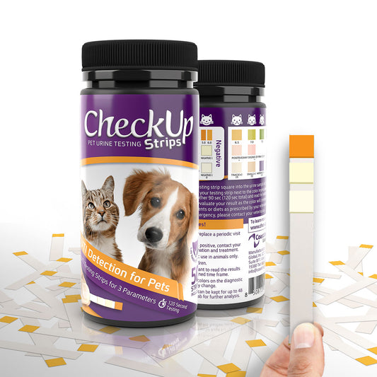 Coastline Global CheckUp Dog and Cat Urine Testing Strips for Detection of UTI 50 count