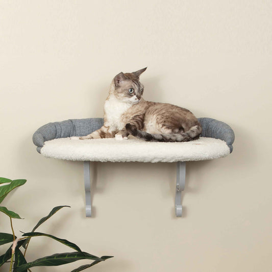 K&H Pet Products Universal Wall Mount Cat Shelf with Bolster