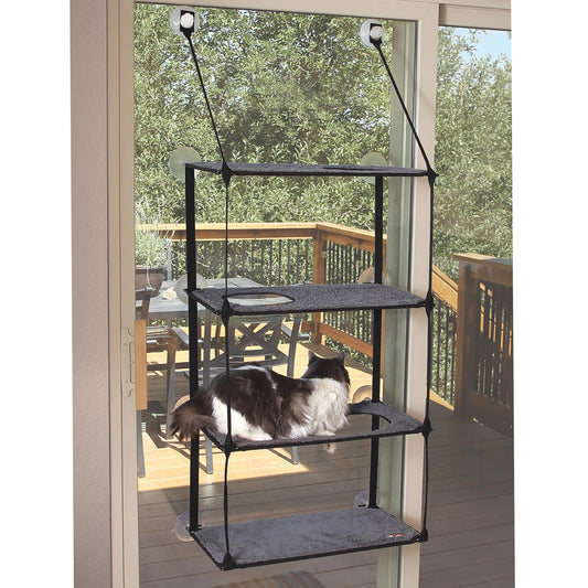 K&H Pet Products EZ Mount Window Kitty Sill Quad Stack