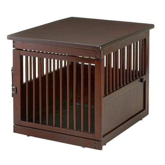 Richell Wooden End Table Dog Crate
